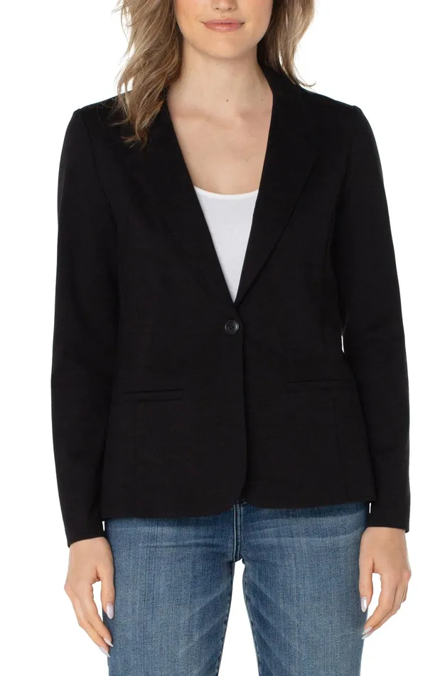 Womens Liverpool Los Angeles Jackets FITTED BLAZER SUPER STRETCH Black