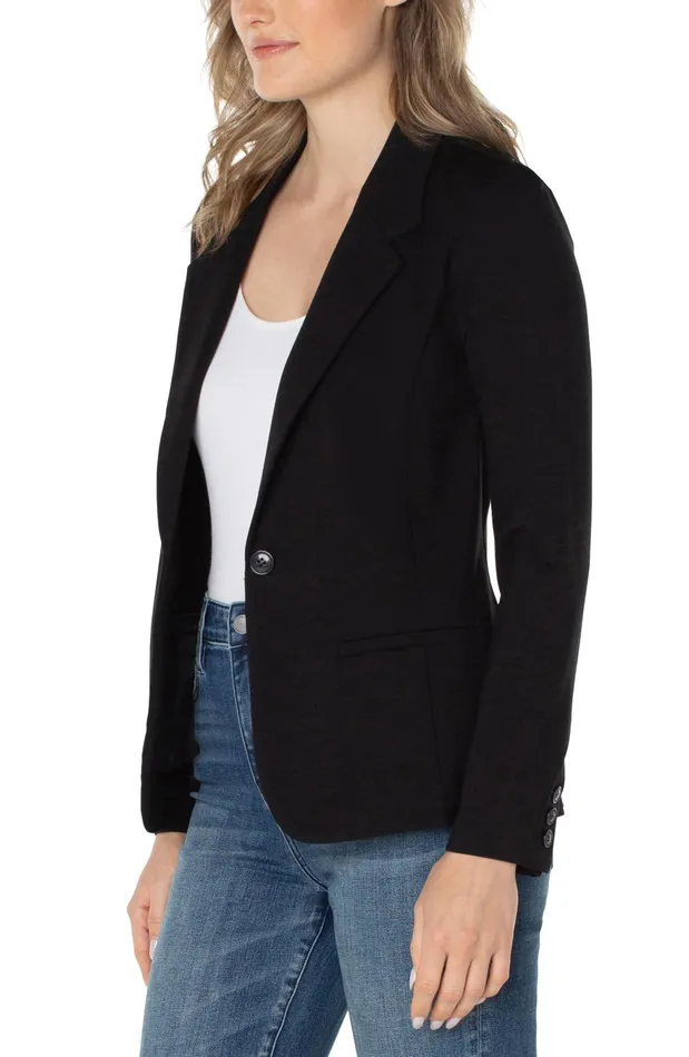 Womens Liverpool Los Angeles Jackets FITTED BLAZER SUPER STRETCH Black