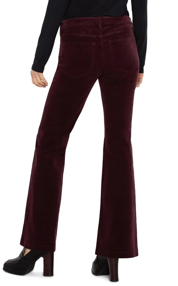 Womens Liverpool Los Angeles Jeans HANNAH FLARE CORDUROY Blackberry