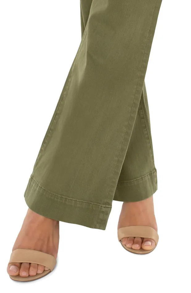Womens Liverpool Los Angeles Jeans HANNAH FLARE WITH WIDE HEM Spanish Olive