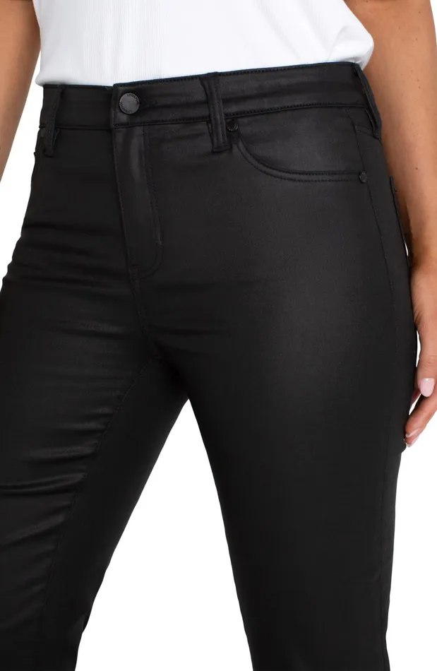 Womens Liverpool Los Angeles Jeans LUCY BOOTCUT Coated Black