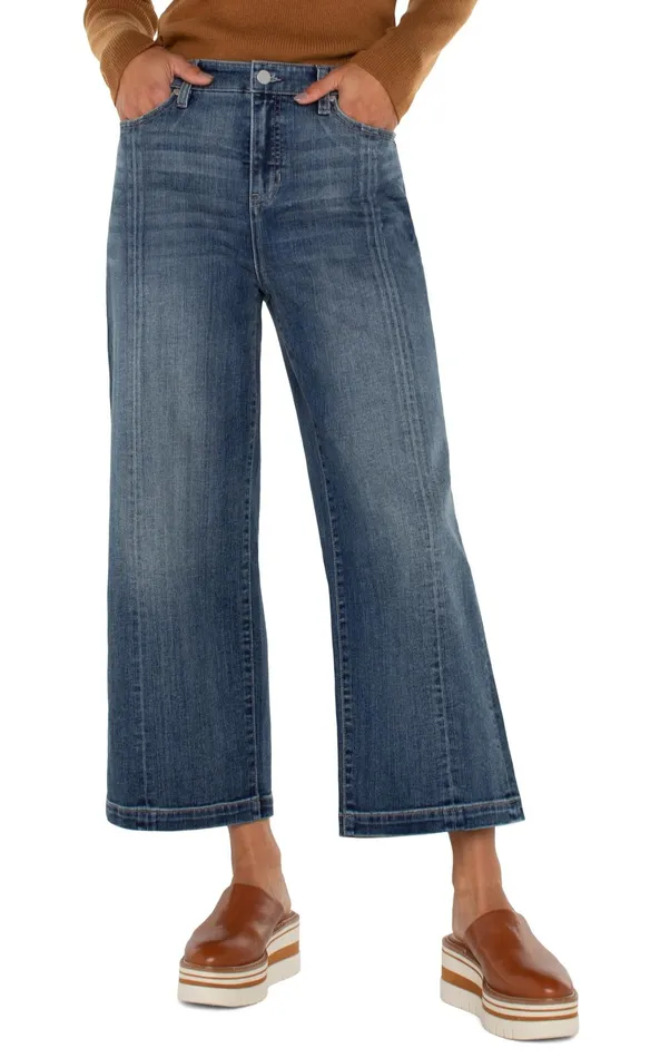 Womens Liverpool Los Angeles Jeans STRIDE HIRISE WIDE LEG Jenny Lake