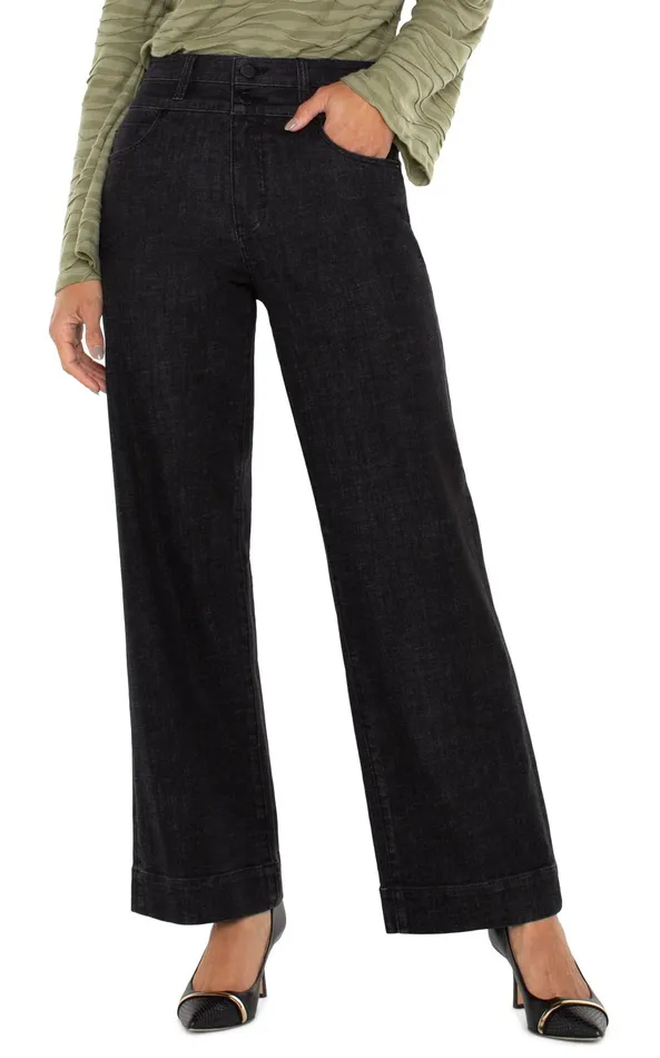 Womens Liverpool Los Angeles Jeans STRIDE HIRISE WIDE LEG Rockville