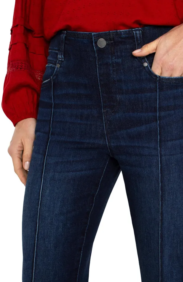 Womens Liverpool Los Angeles Jeans THE GIA GLIDER FLARE WITH PINTUCKS Upland
