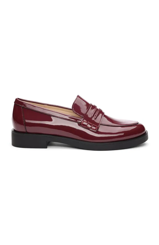 Womens Liverpool Los Angeles Loafers BALDWIN LEATHER SLIP ON LOAFER Ruby