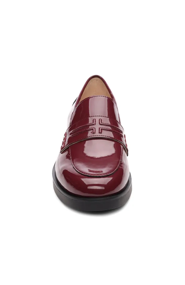 Womens Liverpool Los Angeles Loafers BALDWIN LEATHER SLIP ON LOAFER Ruby