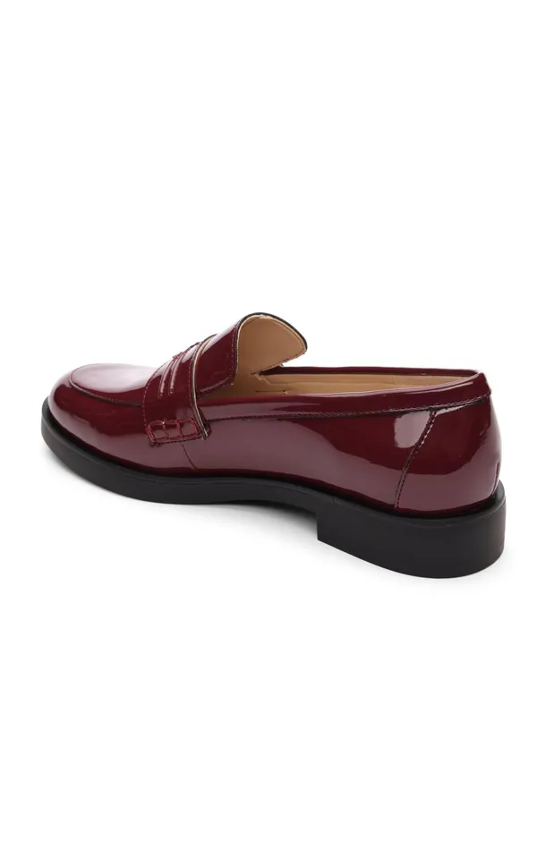 Womens Liverpool Los Angeles Loafers BALDWIN LEATHER SLIP ON LOAFER Ruby