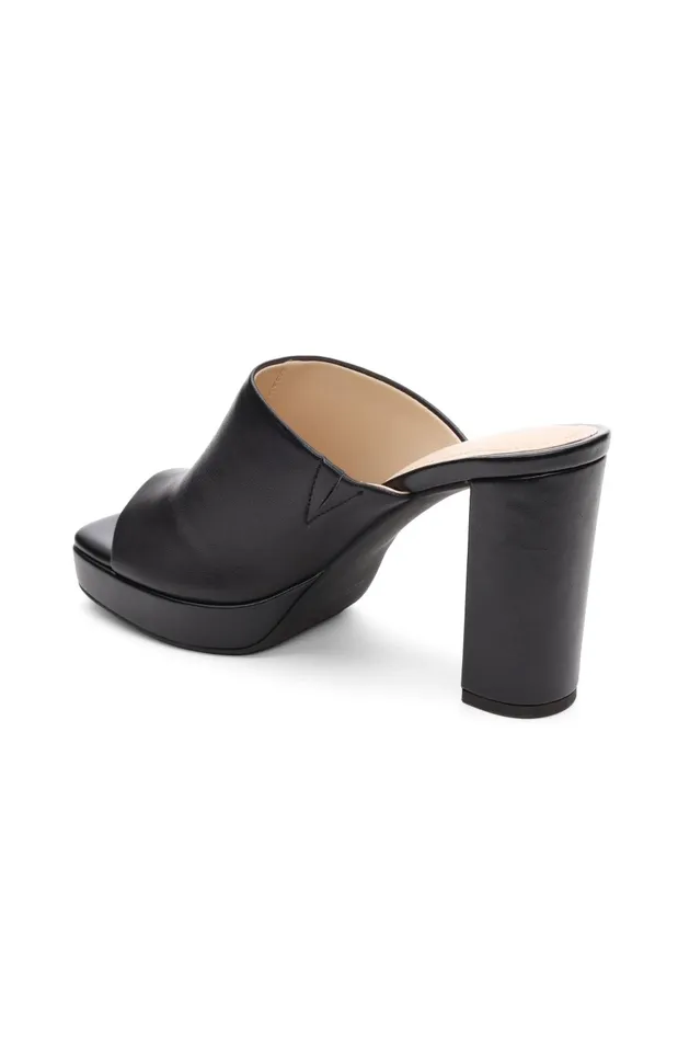 Womens Liverpool Los Angeles Mules CARSON HIGH BLOCK HEEL MULE Black