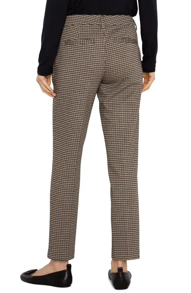 Womens Liverpool Los Angeles Pants KELSEY KNIT TROUSER Black Tan Check