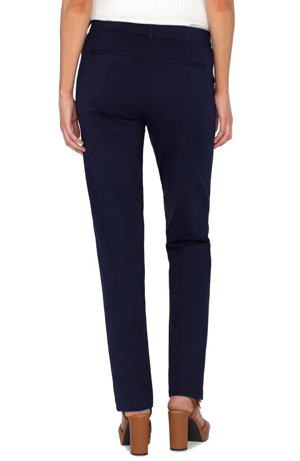 Womens Liverpool Los Angeles Pants KELSEY KNIT TROUSER SUPER STRETCH 8211 TALL Cadet Blue