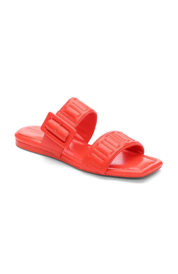 Womens Liverpool Los Angeles Sandals DOWNTOWN LOGO STITCH SANDAL Coral