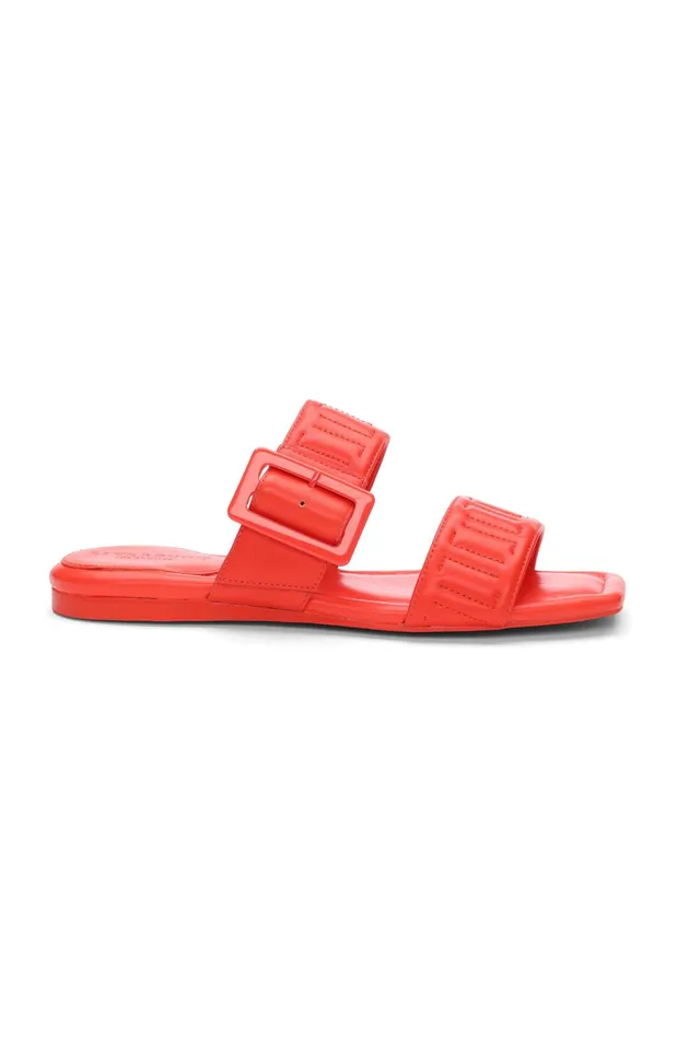 Womens Liverpool Los Angeles Sandals DOWNTOWN LOGO STITCH SANDAL Coral