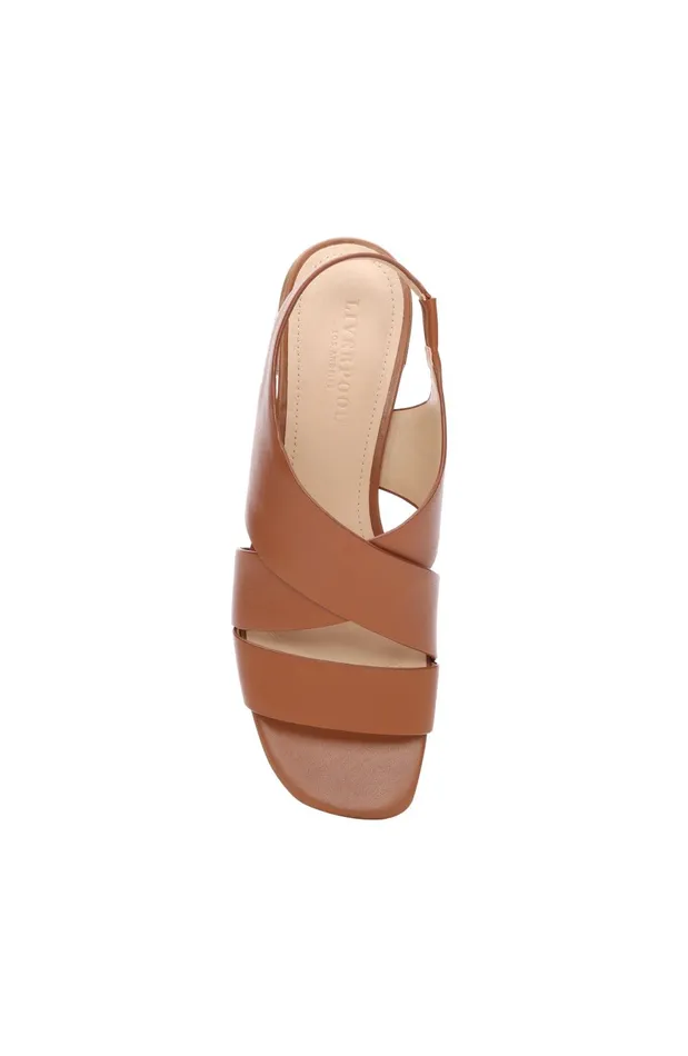 Womens Liverpool Los Angeles Sandals POMONA CROSS STRAP SANDAL Luggage