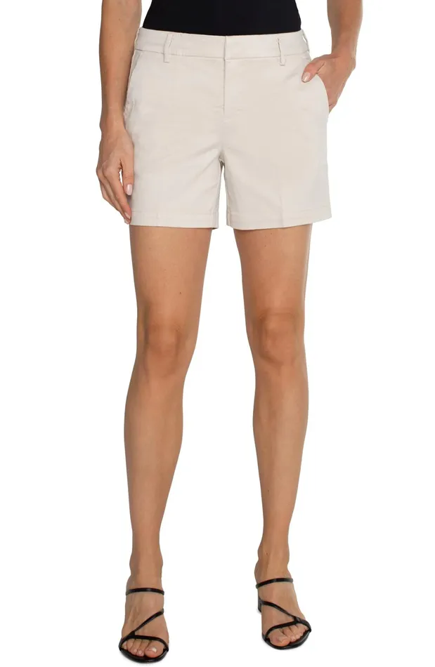 Womens Liverpool Los Angeles Shorts KELSEY TROUSER SHORT Roman Stone