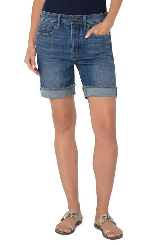 Womens Liverpool Los Angeles Shorts THE KEEPER SHORT WITH FRAY CUFF Lumis