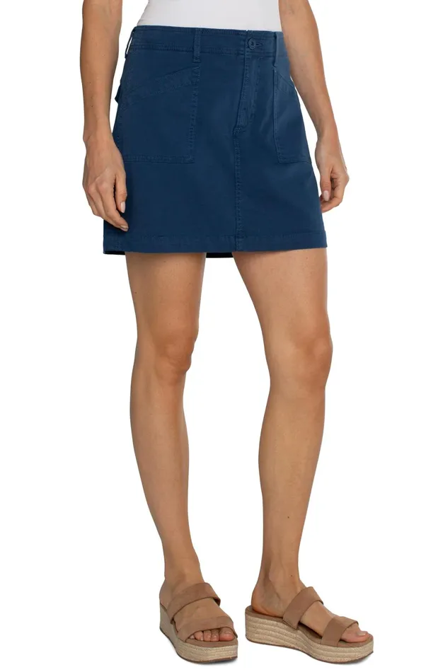 Womens Liverpool Los Angeles Skirts CARGO SKORT Indigo Dusk
