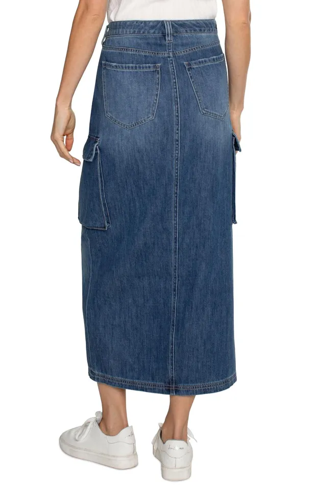 Womens Liverpool Los Angeles Skirts MAXI ECO CARGO SKIRT Willow Glen