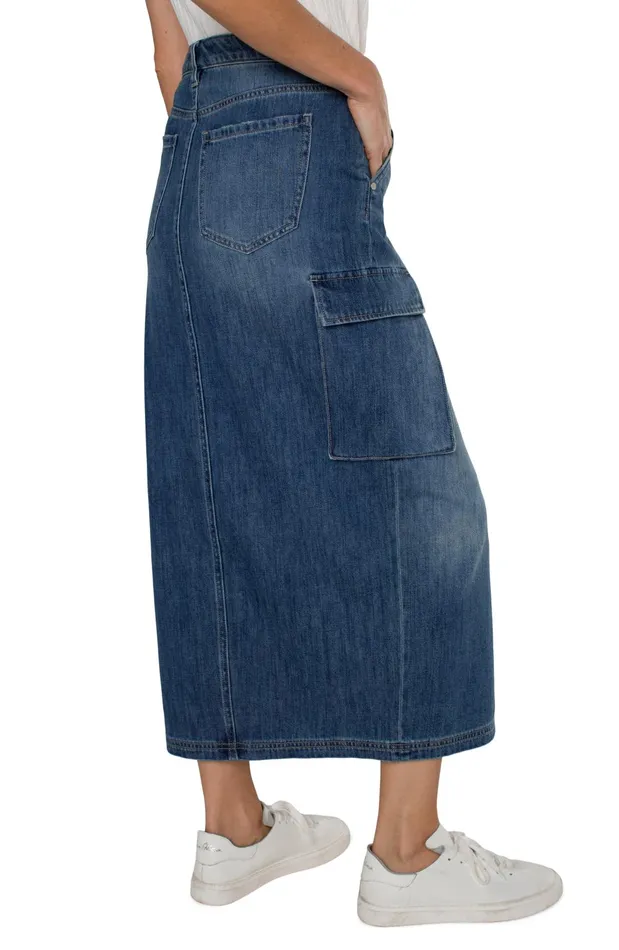 Womens Liverpool Los Angeles Skirts MAXI ECO CARGO SKIRT Willow Glen