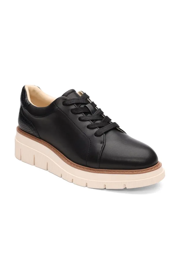 Womens Liverpool Los Angeles Sneakers RIVERSIDE LACE UP PLATFORM WITH RIDGE SOLE Black