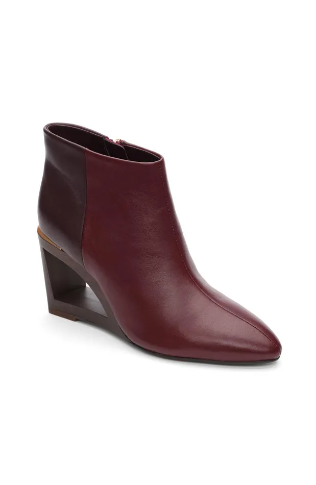 Womens Liverpool Los Angeles Wedges and Espadrilles LAX BOOTIE WITH CHOP OUT WEDGE Bordeaux