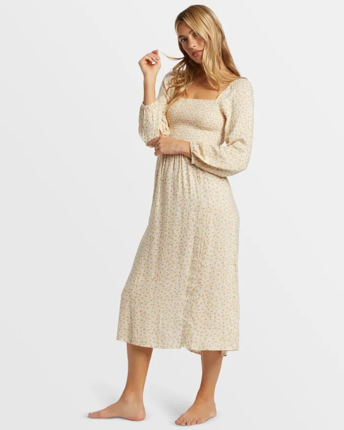 Womens Lots Of Love Midi Dress Hemp 2 Billabong Dresses Womens Lots Of Love Midi Dress Hemp 2 Billabong Dresses