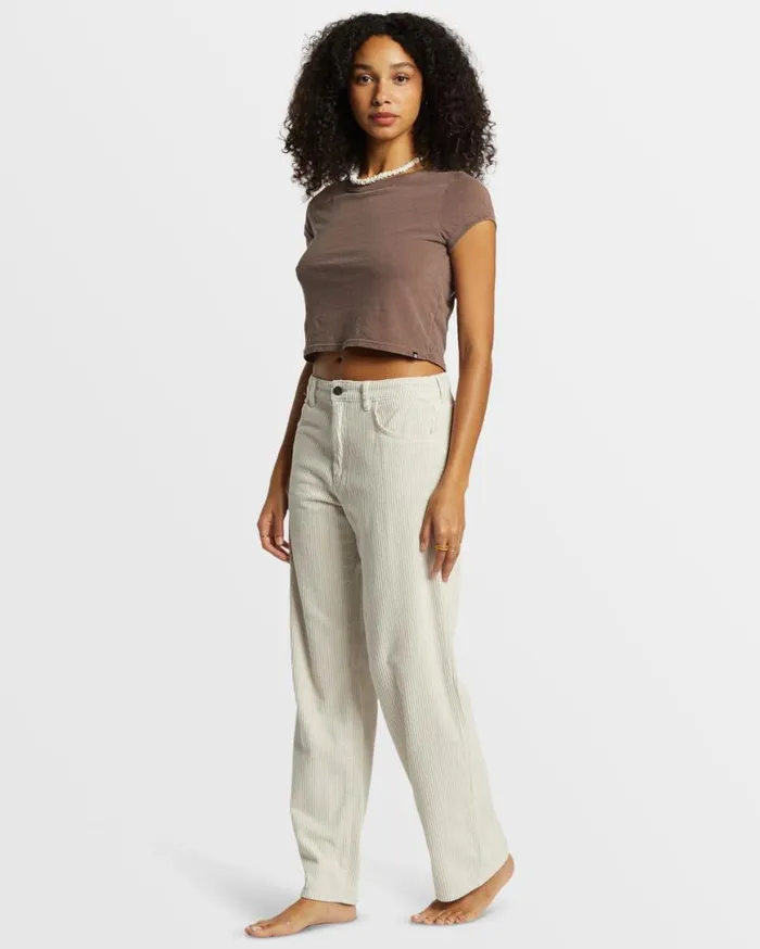 Womens Midtown StraightLeg Corduroy Pant Moonlight Billabong Jeans and Pants Womens Midtown StraightLeg Corduroy Pant Moonlight Billabong Jeans and Pants