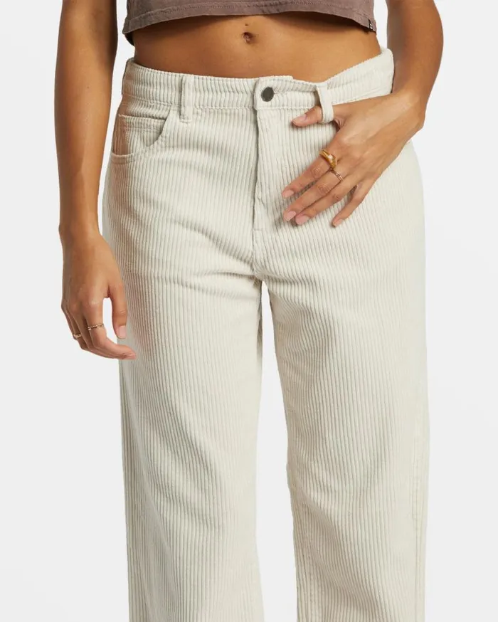 Womens Midtown StraightLeg Corduroy Pant Moonlight Billabong Jeans and Pants Womens Midtown StraightLeg Corduroy Pant Moonlight Billabong Jeans and Pants