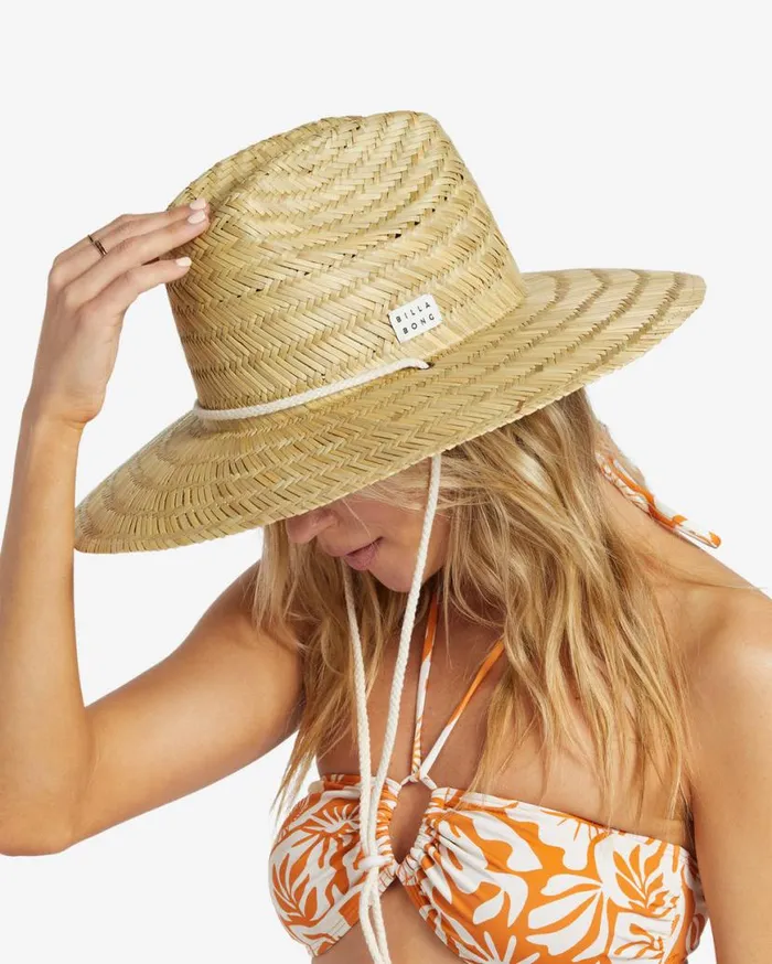 Womens New Comer Straw Hat Natural Billabong Beach Accessories Womens New Comer Straw Hat Natural Billabong Beach Accessories