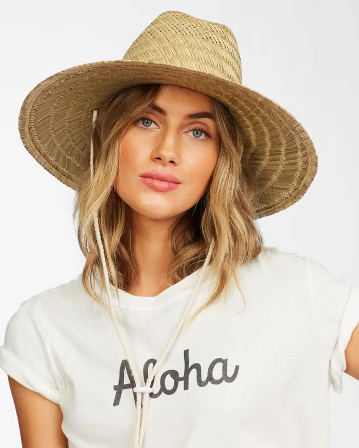 Womens New Comer Straw Hat Natural Billabong Beach Accessories Womens New Comer Straw Hat Natural Billabong Beach Accessories