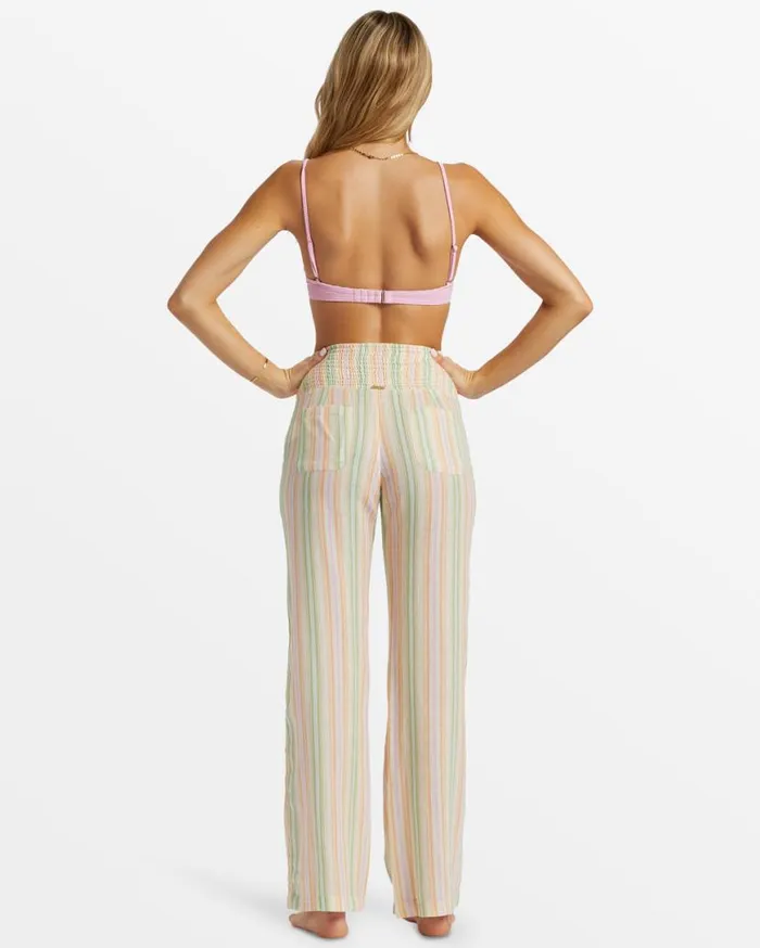 Womens New Waves 2 Elastic Waist Pants Sweet Pink Billabong Jeans and Pants Womens New Waves 2 Elastic Waist Pants Sweet Pink Billabong Jeans and Pants