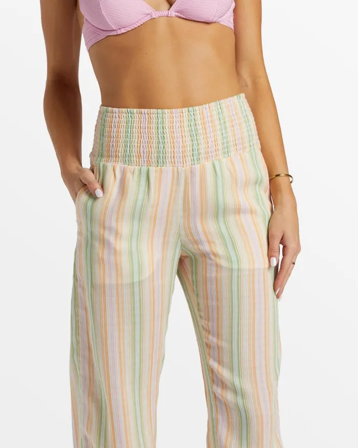 Womens New Waves 2 Elastic Waist Pants Sweet Pink Billabong Jeans and Pants Womens New Waves 2 Elastic Waist Pants Sweet Pink Billabong Jeans and Pants
