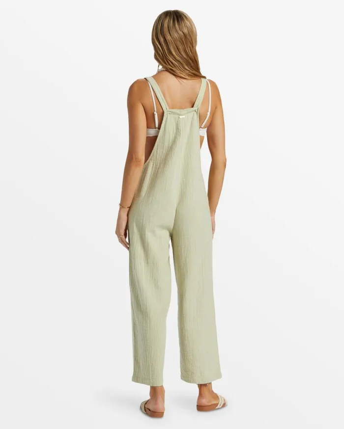 Womens Pacific Time Jumpsuit Light Avocado Billabong Rompers and Jumpsuits Womens Pacific Time Jumpsuit Light Avocado Billabong Rompers and Jumpsuits