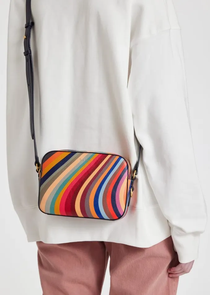 Womens Paul Smith Bags 039Swirl039 Leather CrossBody Bag