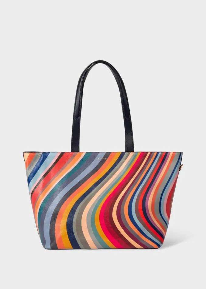 Womens Paul Smith Bags 039Swirl039 Leather Tote Bag