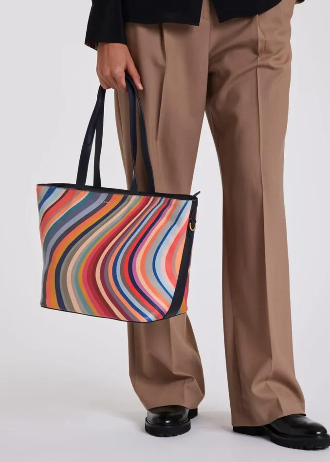 Womens Paul Smith Bags 039Swirl039 Leather Tote Bag