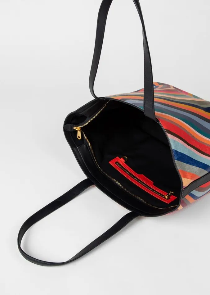 Womens Paul Smith Bags 039Swirl039 Leather Tote Bag