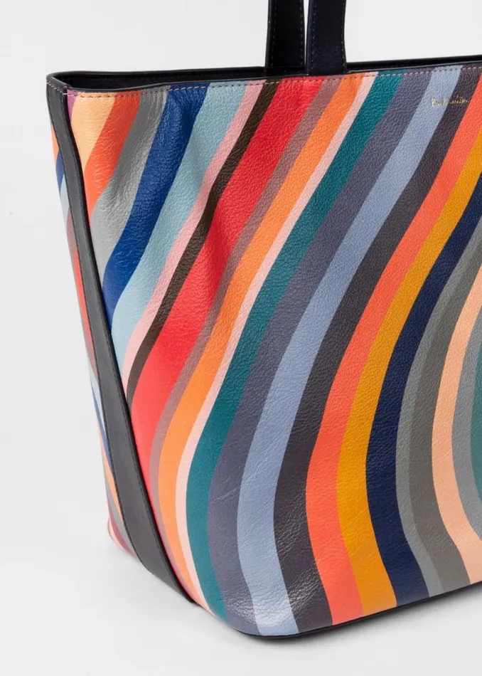 Womens Paul Smith Bags 039Swirl039 Leather Tote Bag