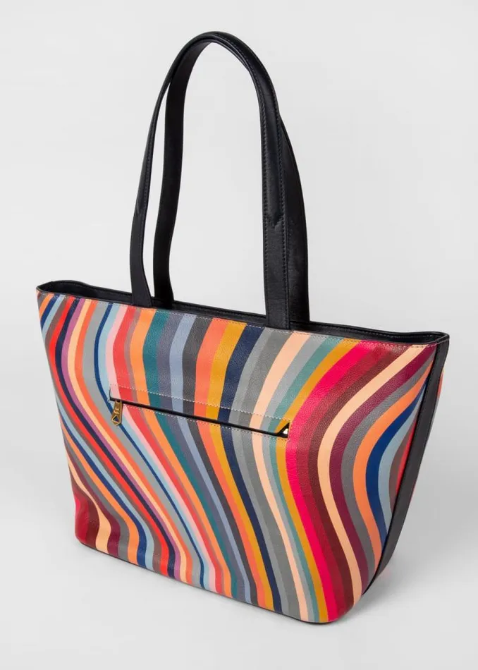 Womens Paul Smith Bags 039Swirl039 Leather Tote Bag