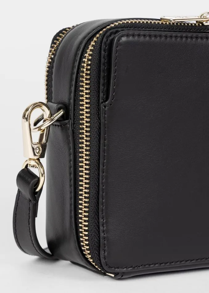 Womens Paul Smith Bags Black Leather 039Signature Stripe039 Camera Bag Womens Paul Smith Bags Black Leather 039Signature Stripe039 Camera Bag