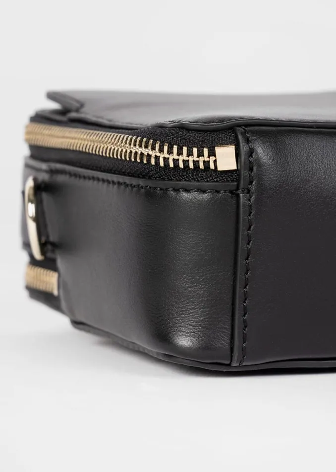 Womens Paul Smith Bags Black Leather 039Signature Stripe039 Camera Bag Womens Paul Smith Bags Black Leather 039Signature Stripe039 Camera Bag