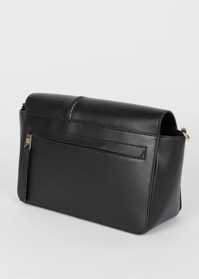 Womens Paul Smith Bags Black Leather 039Signature Stripe039 CrossBody Bag