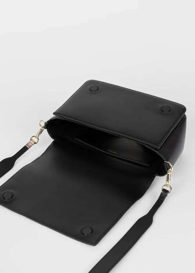Womens Paul Smith Bags Black Leather 039Signature Stripe039 CrossBody Bag