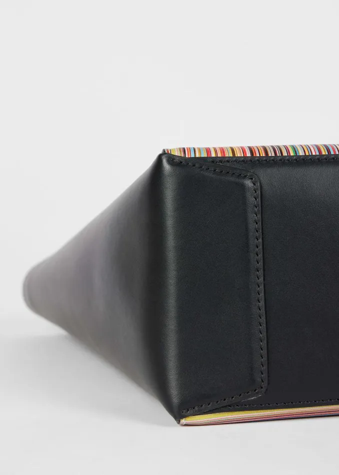 Womens Paul Smith Bags Panelled 039Signature Stripe039 Leather Tote Bag Womens Paul Smith Bags Panelled 039Signature Stripe039 Leather Tote Bag