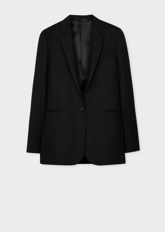 Womens Paul Smith Blazers A Suit To Travel In 8211 Black Wool Travel Blazer Womens Paul Smith Blazers A Suit To Travel In 8211 Black Wool Travel Blazer