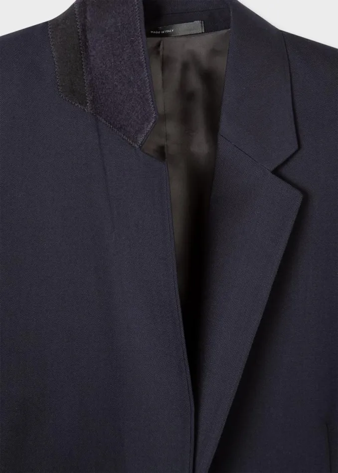 Womens Paul Smith Blazers A Suit To Travel In 8211 Dark Navy Wool Travel Blazer