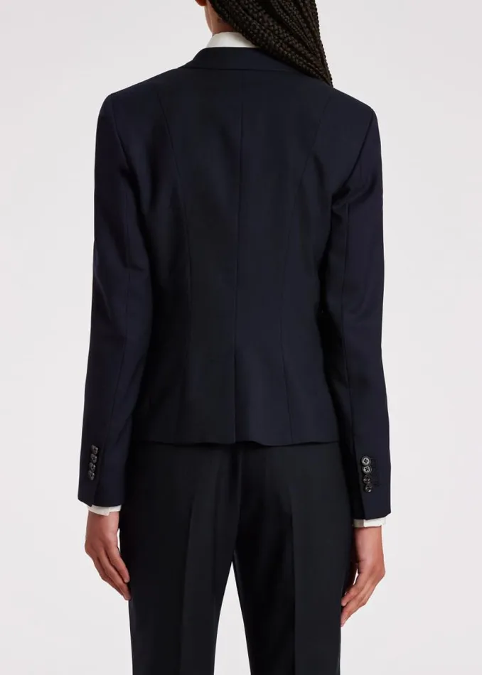 Womens Paul Smith Blazers Navy Cropped 039A Suit To Travel In039 Wool Blazer Womens Paul Smith Blazers Navy Cropped 039A Suit To Travel In039 Wool Blazer