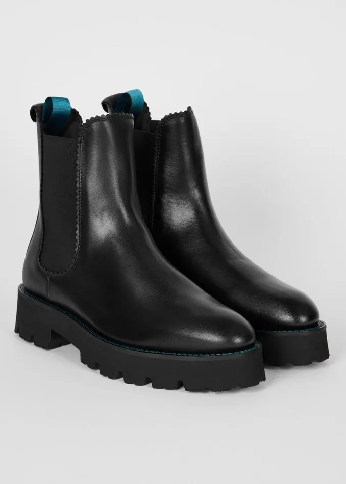 Womens Paul Smith Boots Black Leather 039Khyber039 Boots Womens Paul Smith Boots Black Leather 039Khyber039 Boots