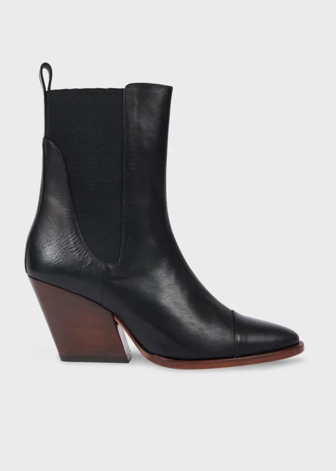 Womens Paul Smith Boots Black Leather 039Topaz039 Boots