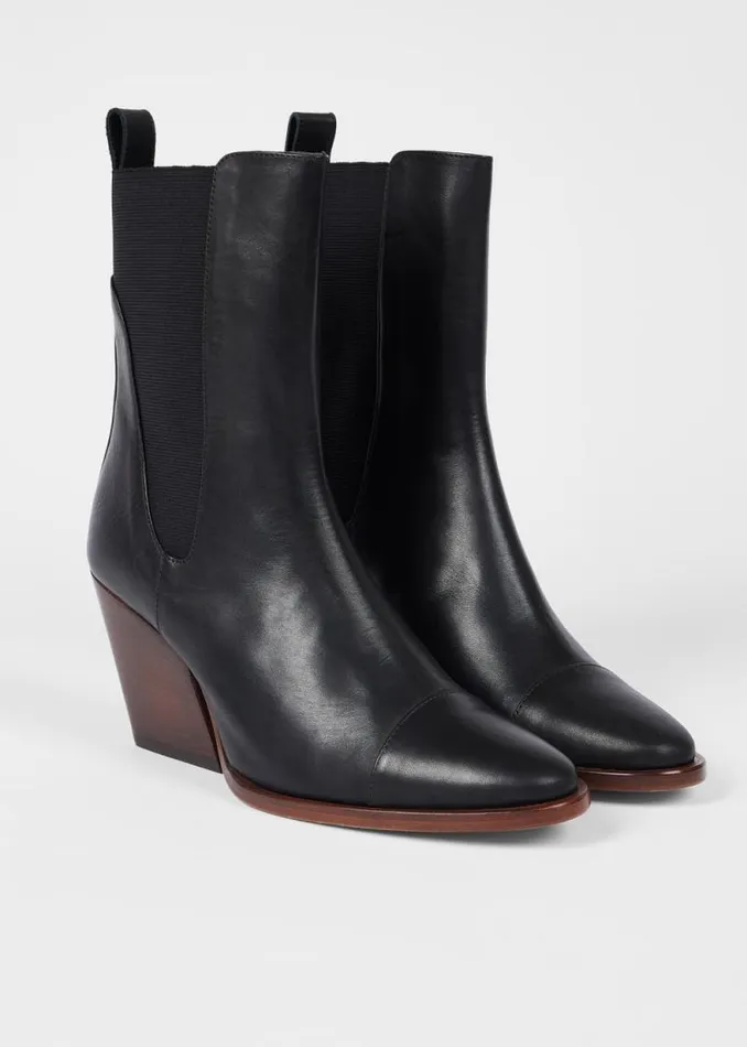 Womens Paul Smith Boots Black Leather 039Topaz039 Boots Womens Paul Smith Boots Black Leather 039Topaz039 Boots