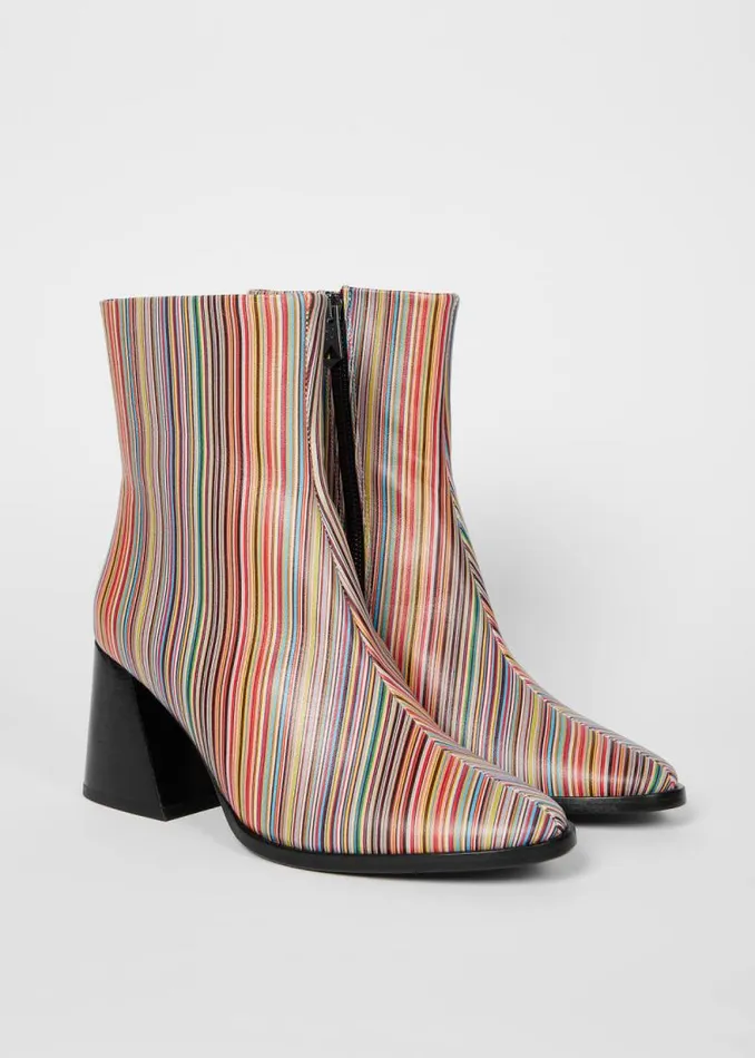 Womens Paul Smith Boots Leather Signature Stripe 039Baylis039 Boots